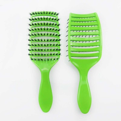 2019 new products wholesale detangling vent curved custom professional paddle boar bristle hair brush