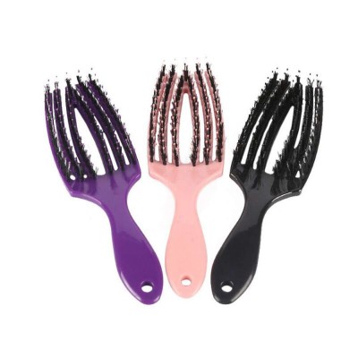 detangler vent hair brush boar bristle curve hair brush professional quick dry hair brush