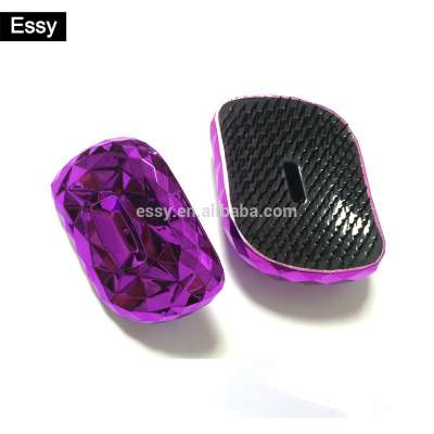 plastic custom hair brush with lid tangle detangling detangler hair brush